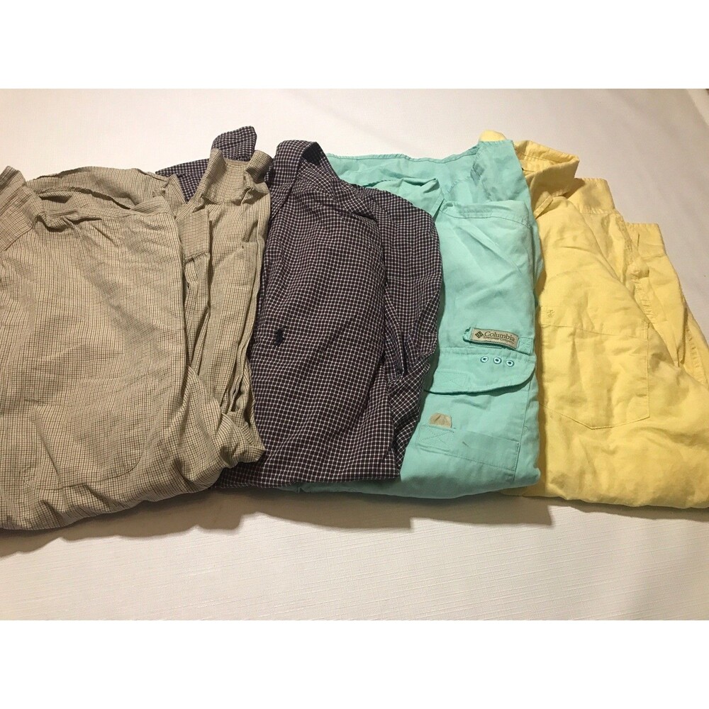 Lot of 4 Men's Size Xl Button Down Shirts 3 Long Sleeve 1 Short